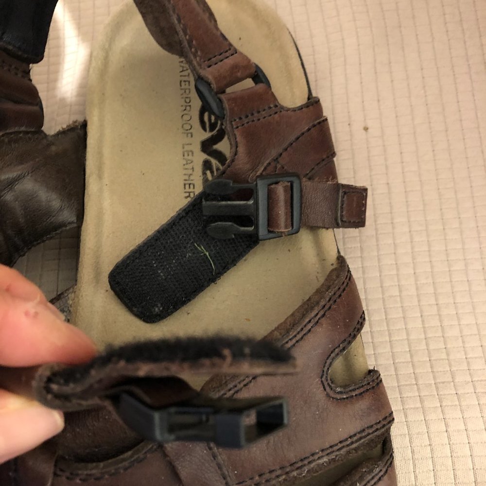Teva Brown Leather Men Sandals, 12 - Gem display picture 1
